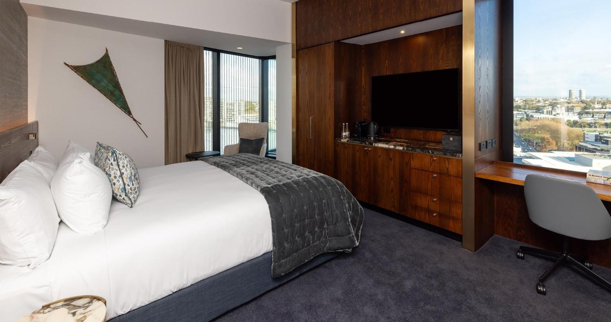 Horizon By Skycity โอ๊คแลนด์ ภายนอก รูปภาพ A bedroom at the hotel